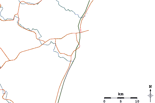 Routes et rivières à proximité Kanegahama