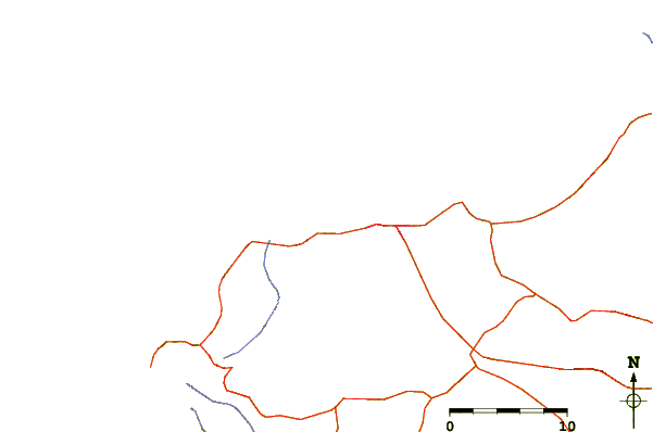 Routes et rivières à proximité La Punta - La Bellaca