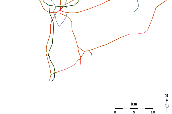 Routes et rivières à proximité La Boya