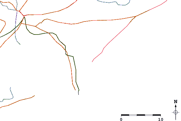 Routes et rivières à proximité La Derecha del Medio