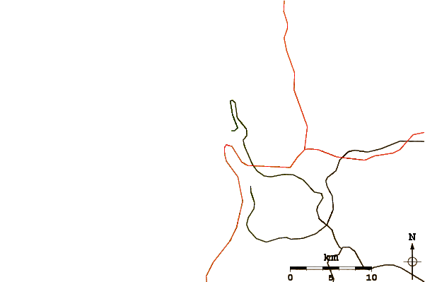 Routes et rivières à proximité La Piscina