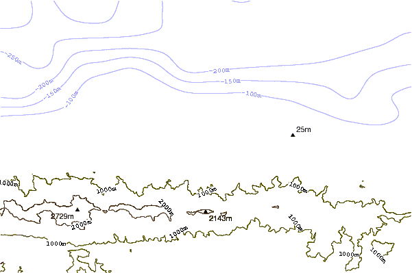 Littoral autour La Punta de Las Caracas