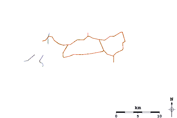 Routes et rivières à proximité Lacona or Tallinucci (Elba)
