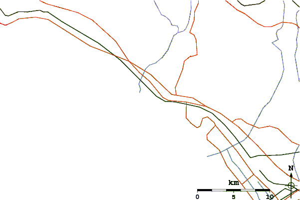Routes et rivières à proximité Ladispoli