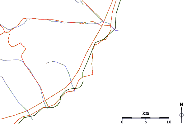 Routes et rivières à proximité Laiguelia