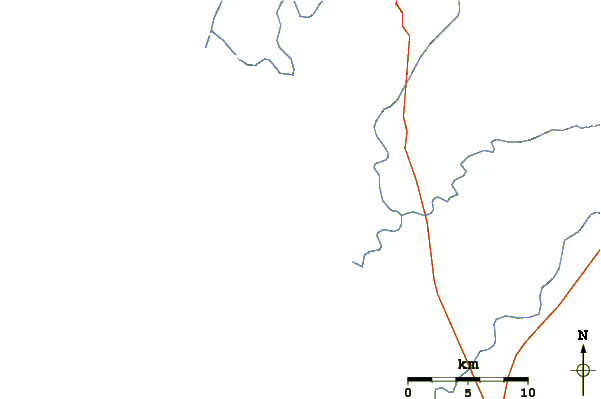 Routes et rivières à proximité Las Barrancas
