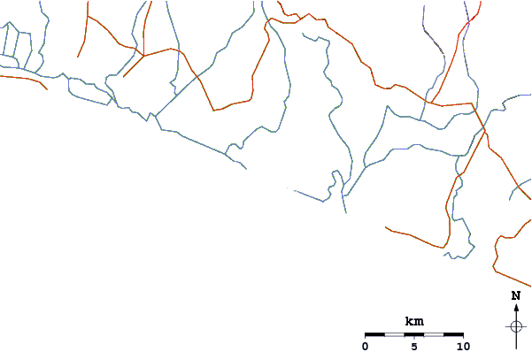 Routes et rivières à proximité Las Lisas