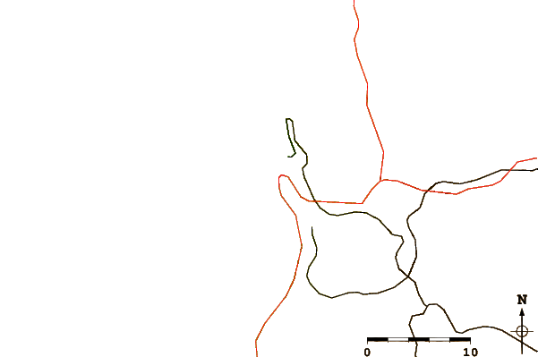 Routes et rivières à proximité Las Urracas