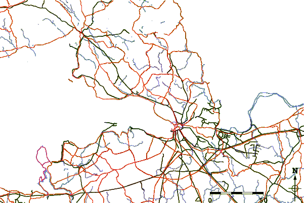 Routes et rivières à proximité Пляж Ласковый (Laskovyy Plyazh)