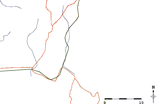 Routes et rivières à proximité Last Chance