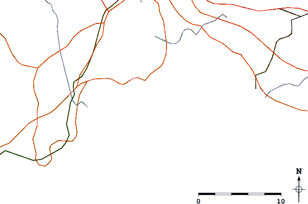 Routes et rivières à proximité Le Letty