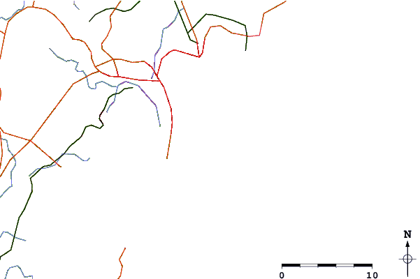 Routes et rivières à proximité Leggy Point