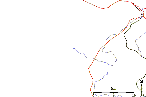 Routes et rivières à proximité Les Cous Cous