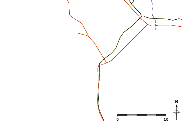 Routes et rivières à proximité Les Crevettes Ste Barbe
