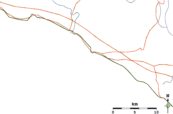 Routes et rivières à proximité Levanto