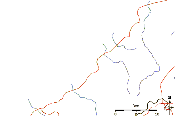 Routes et rivières à proximité Li putzi