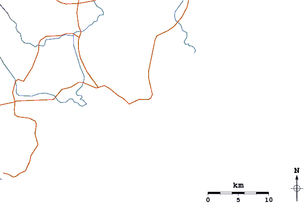 Routes et rivières à proximité Libanona Beach