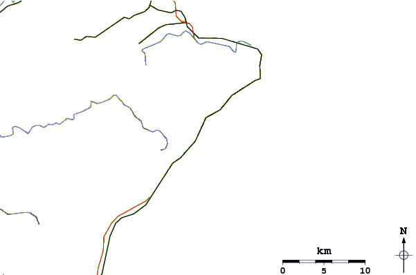 Routes et rivières à proximité Lightning Bolt