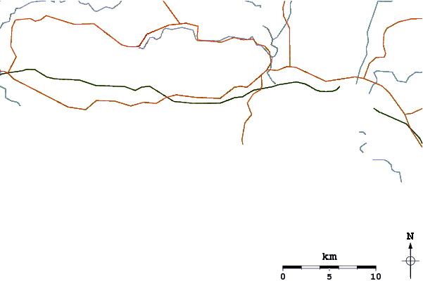 Routes et rivières à proximité Lights Beach