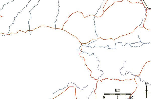 Routes et rivières à proximité Loji
