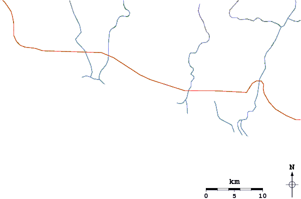 Routes et rivières à proximité Loma Bonita