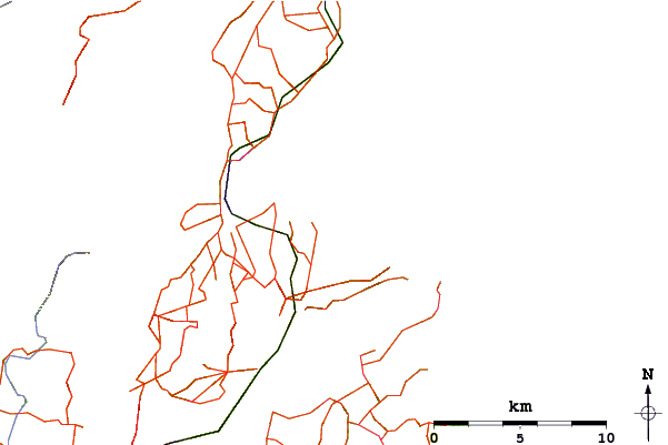 Routes et rivières à proximité Otago Peninsula - Long Beach