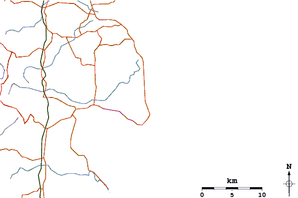Routes et rivières à proximité Long Track