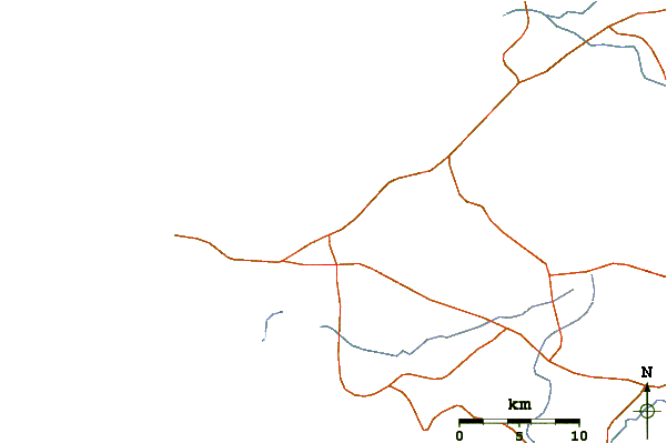 Routes et rivières à proximité Los Capaes