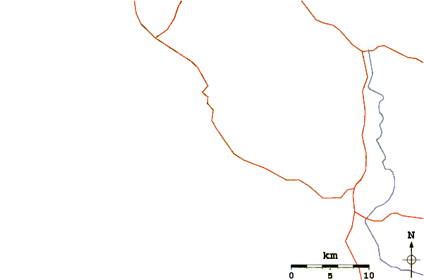 Routes et rivières à proximité Los Pechos