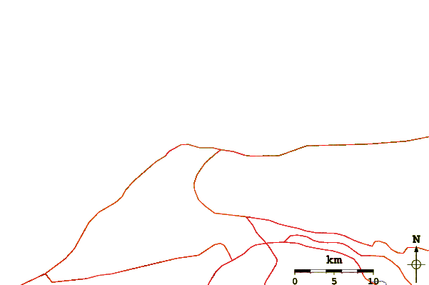Routes et rivières à proximité Los Pocitos