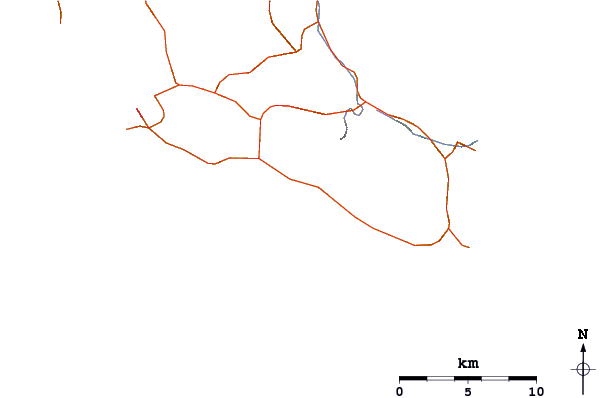 Routes et rivières à proximité Lourdata or Lourdas Beach