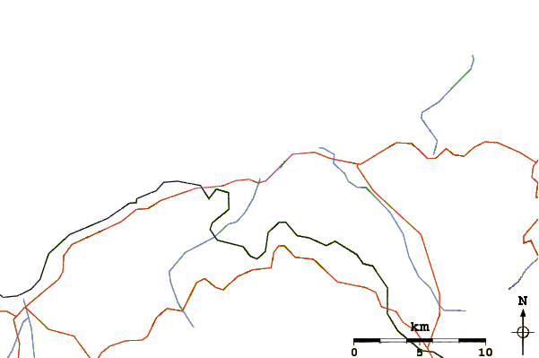 Routes et rivières à proximité Lozari Beach