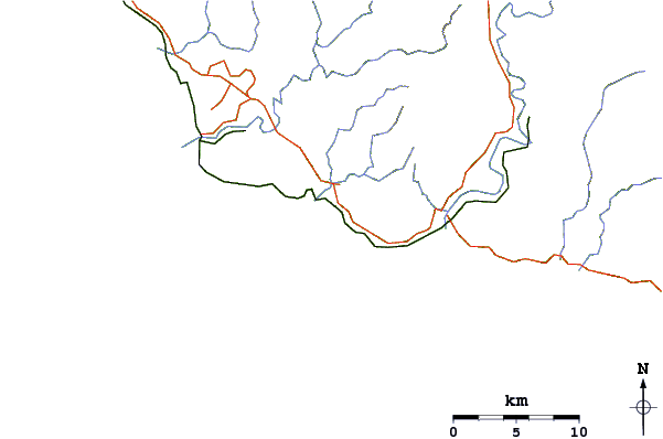 Routes et rivières à proximité Lulus Bend