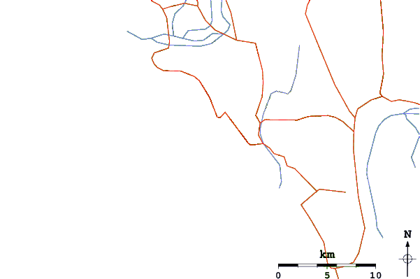Routes et rivières à proximité Lygia (Preveza)