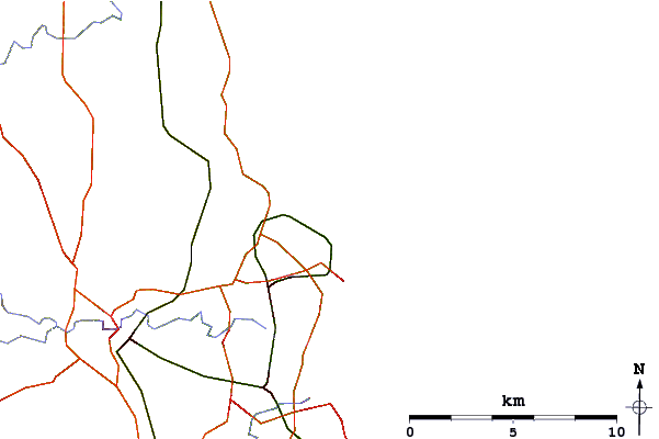 Routes et rivières à proximité Lynemouth Beach