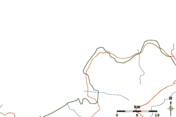 Routes et rivières à proximité Magaggiari (Sicily)