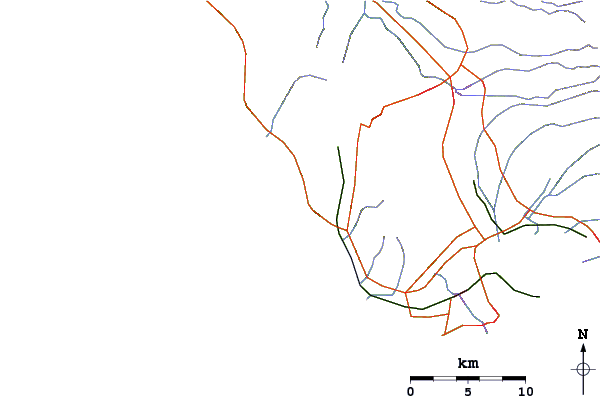 Routes et rivières à proximité Maili Point