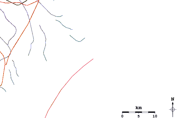 Routes et rivières à proximité Mangue Seco