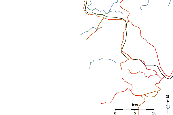 Routes et rivières à proximité Maori Bay