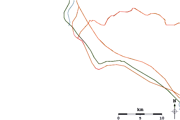 Routes et rivières à proximité Marangone