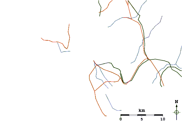 Routes et rivières à proximité Maresciallo