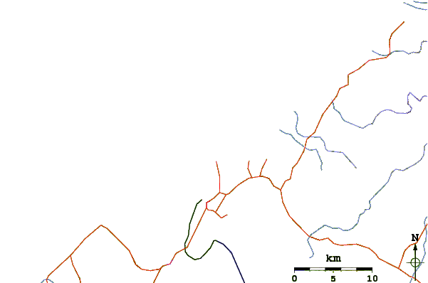 Routes et rivières à proximité Maria Chiquita
