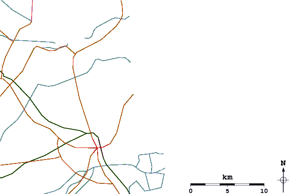 Routes et rivières à proximité Marina di Ravenna (Canalino)