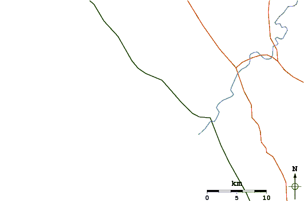 Routes et rivières à proximité Marmols Left Point