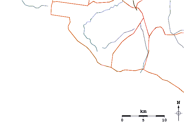 Routes et rivières à proximité Massacres