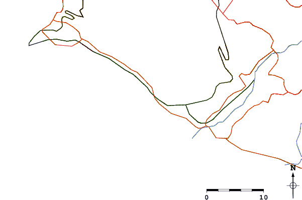 Routes et rivières à proximité Caleta Mejia