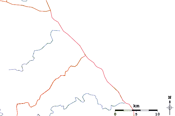 Routes et rivières à proximité Melnitza
