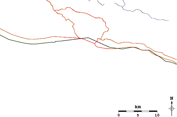 Routes et rivières à proximité Mesa
