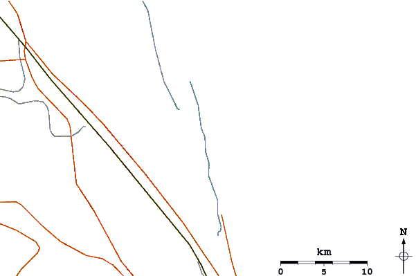 Routes et rivières à proximité Middle Access