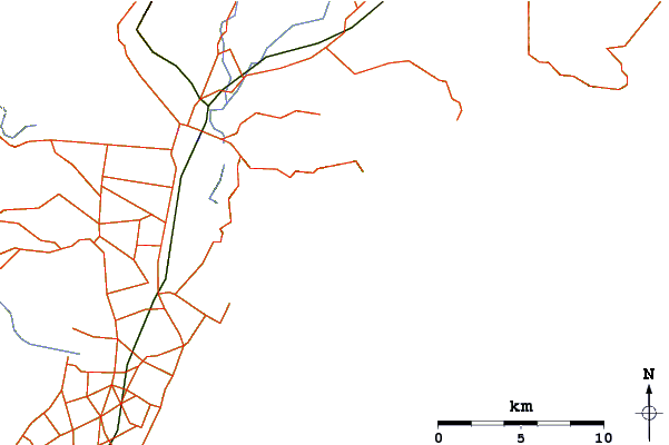 Routes et rivières à proximité Midshore Bay